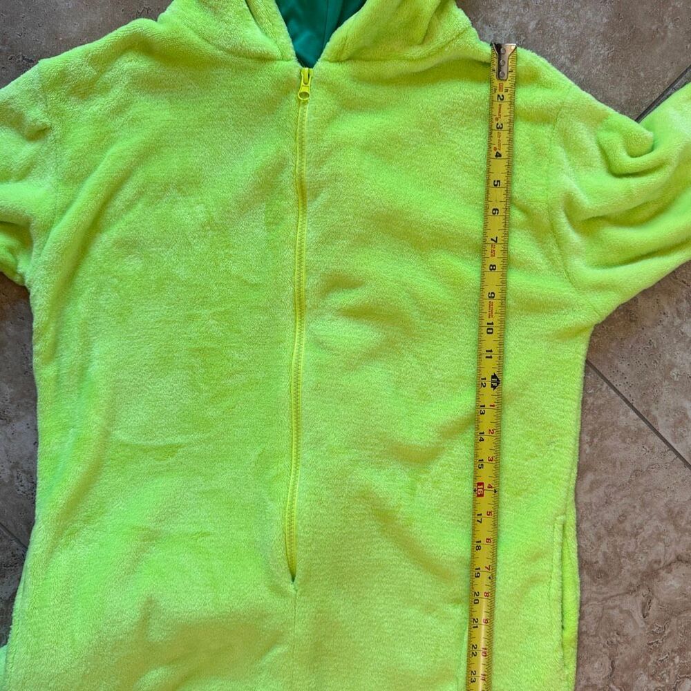 Moriah Elizabeth One Piece Jumpsuit Pickle Fleece Pajama Kids Medium Green Dino - Picture 13 of 13